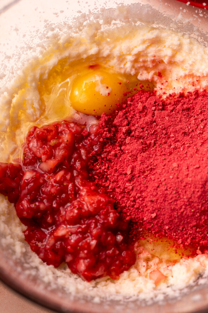 Wet ingredients in a bowl.