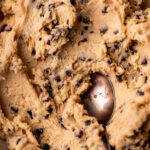 Edible cookie dough in a bowl.