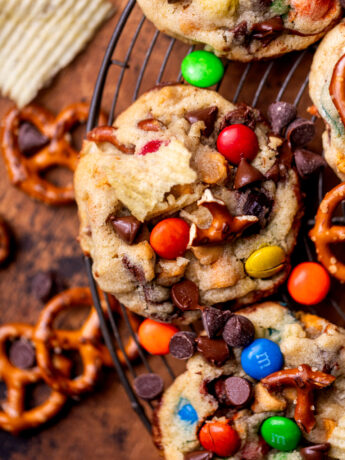 Top view of one kitchen sink cookies.
