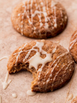 Bite missing from apple cider cookies.