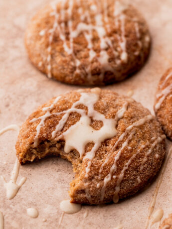 Bite missing from apple cider cookies.