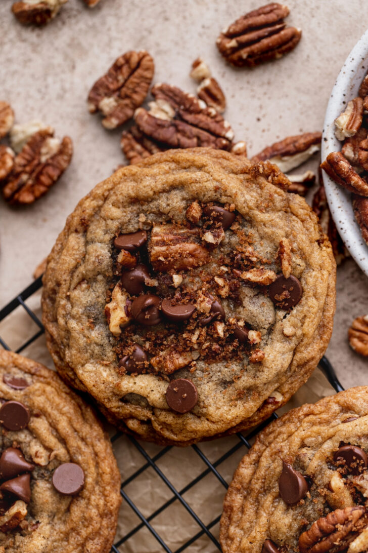Top view of cookie.