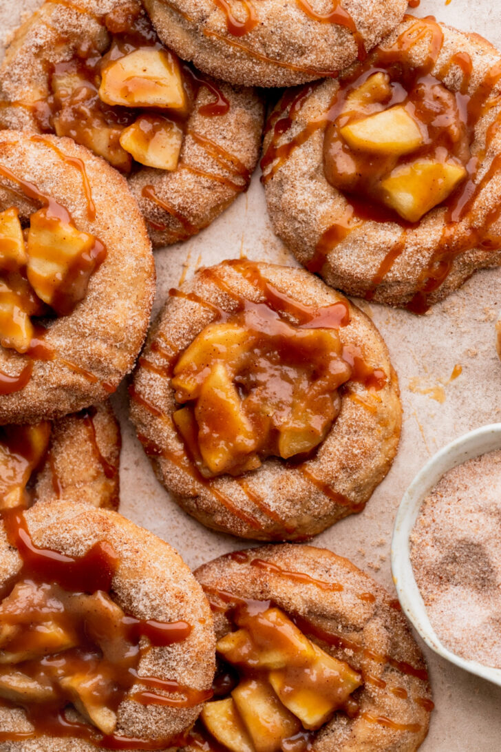 Top view of cookies.