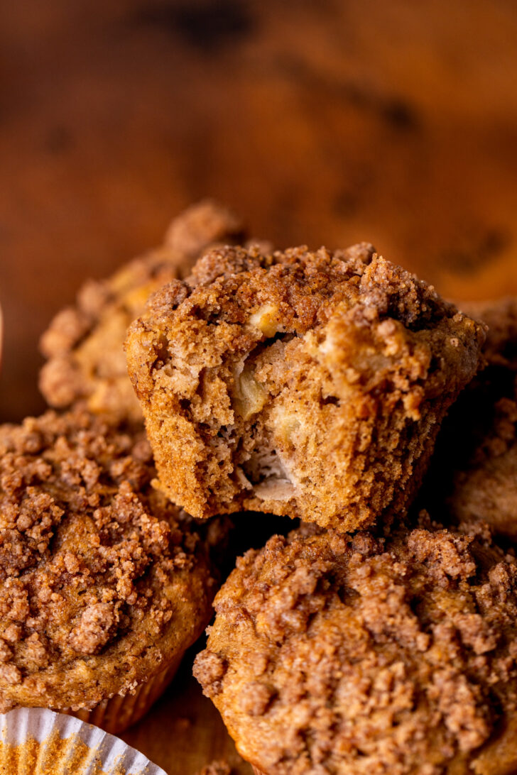 Muffins on top of each other.