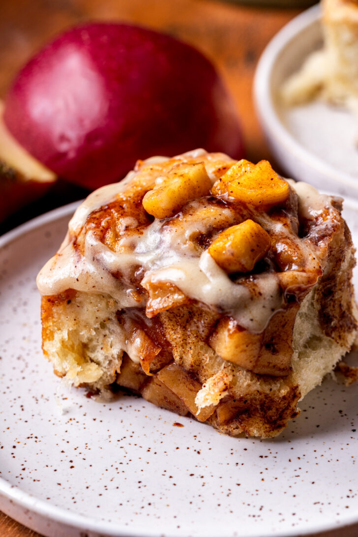 One roll on a plate.