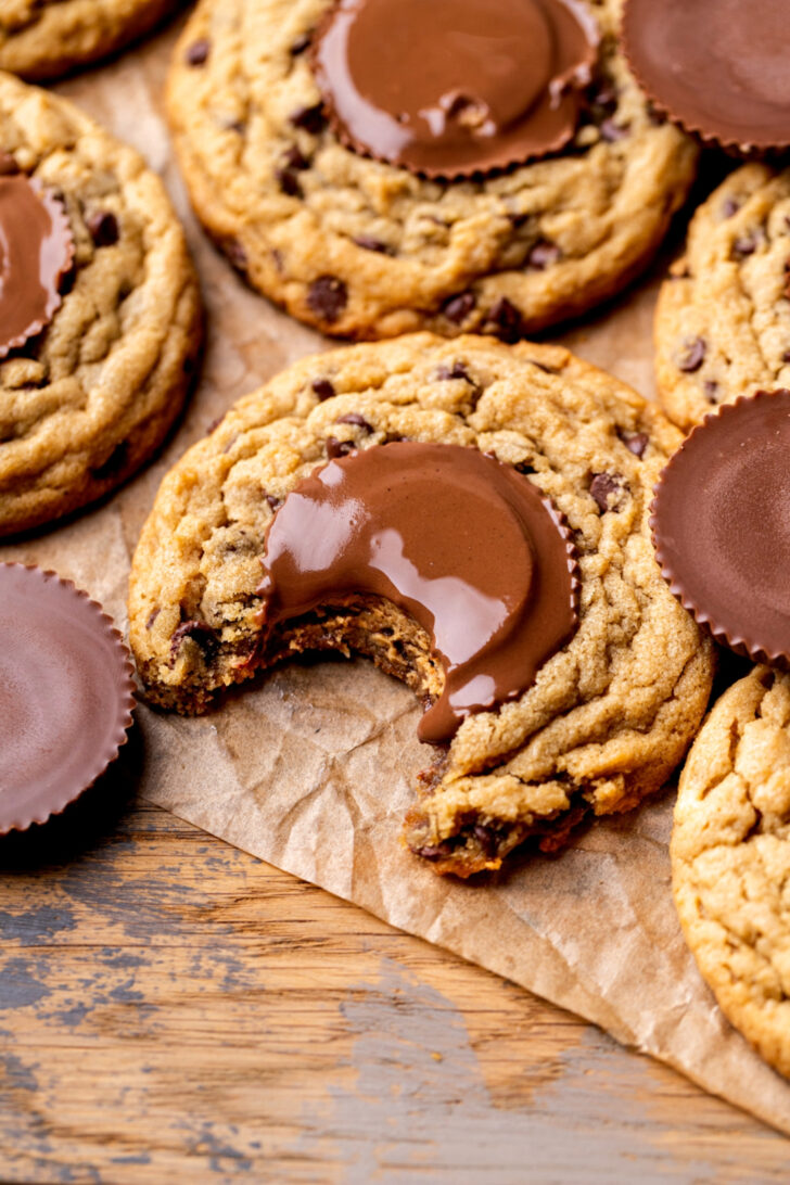 Bite missing from cookie.