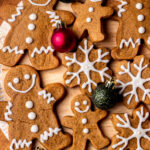 Top view of soft gingerbread cookies.