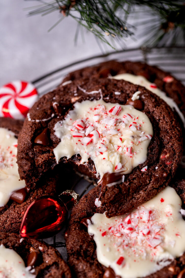 Bite missing from cookie.