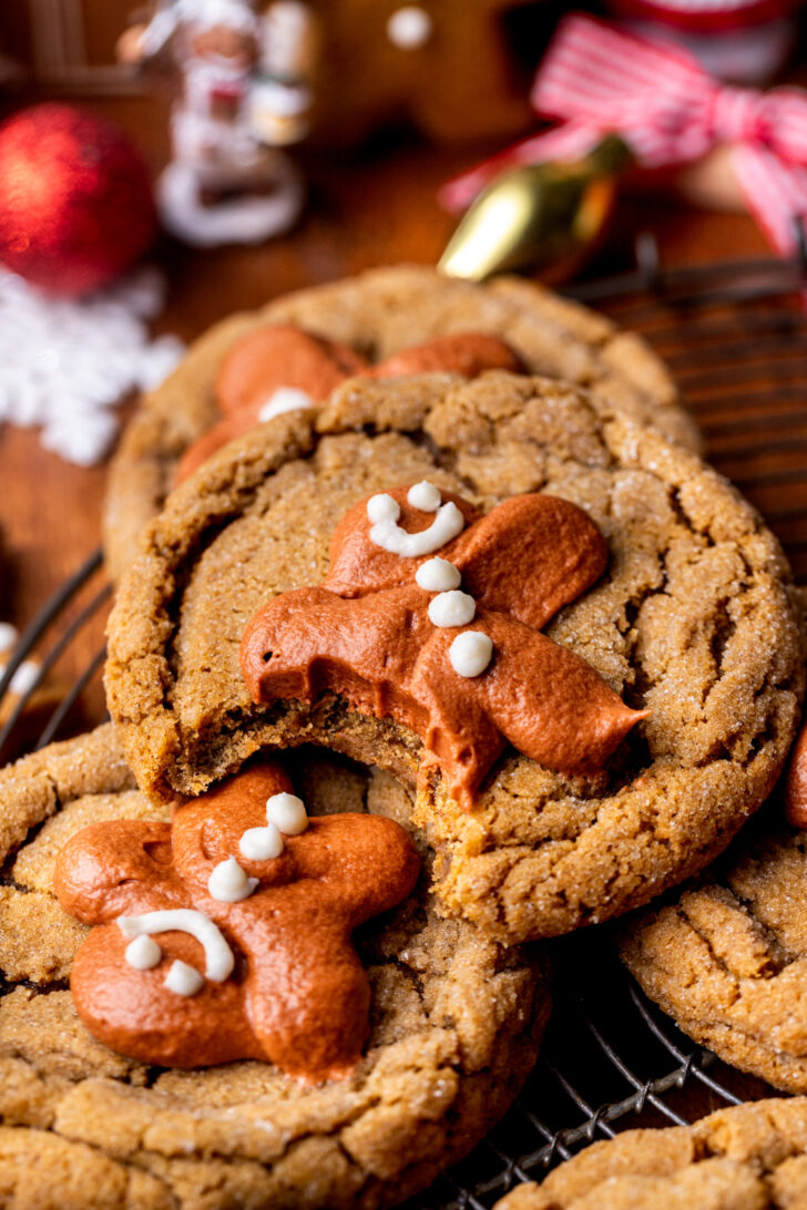 Bite missing from cookie.