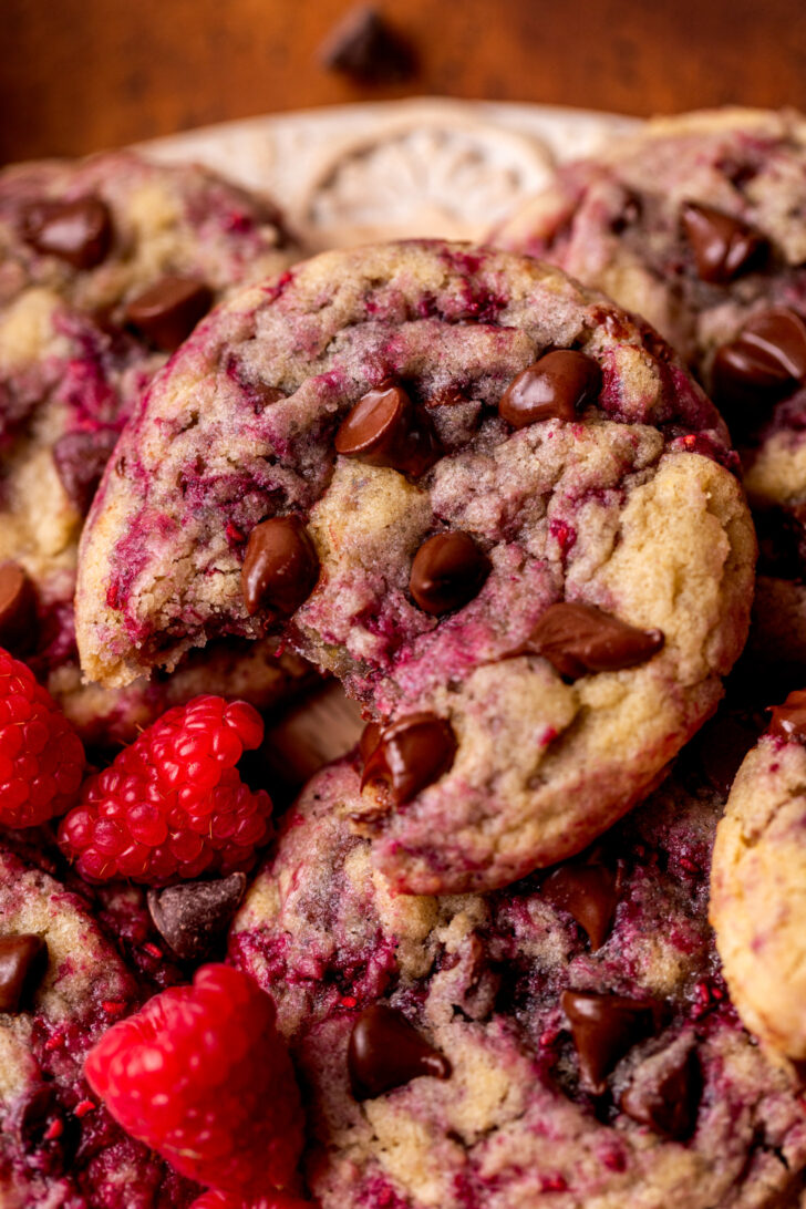 Bite missing from cookie.