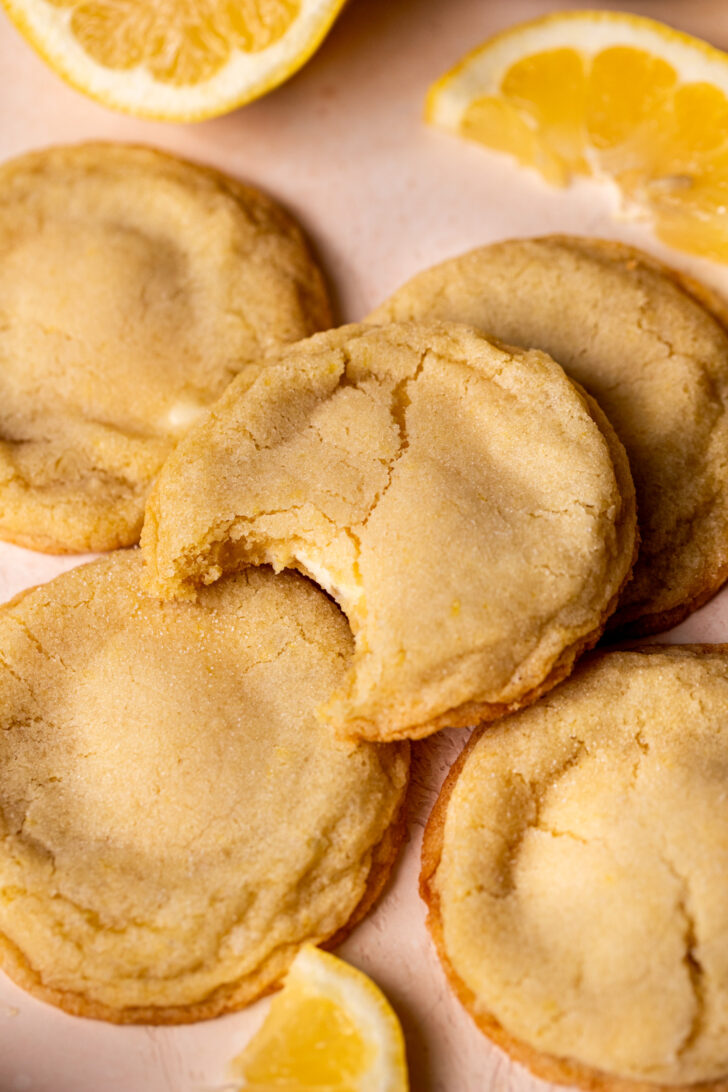 One cookie missing a bite.