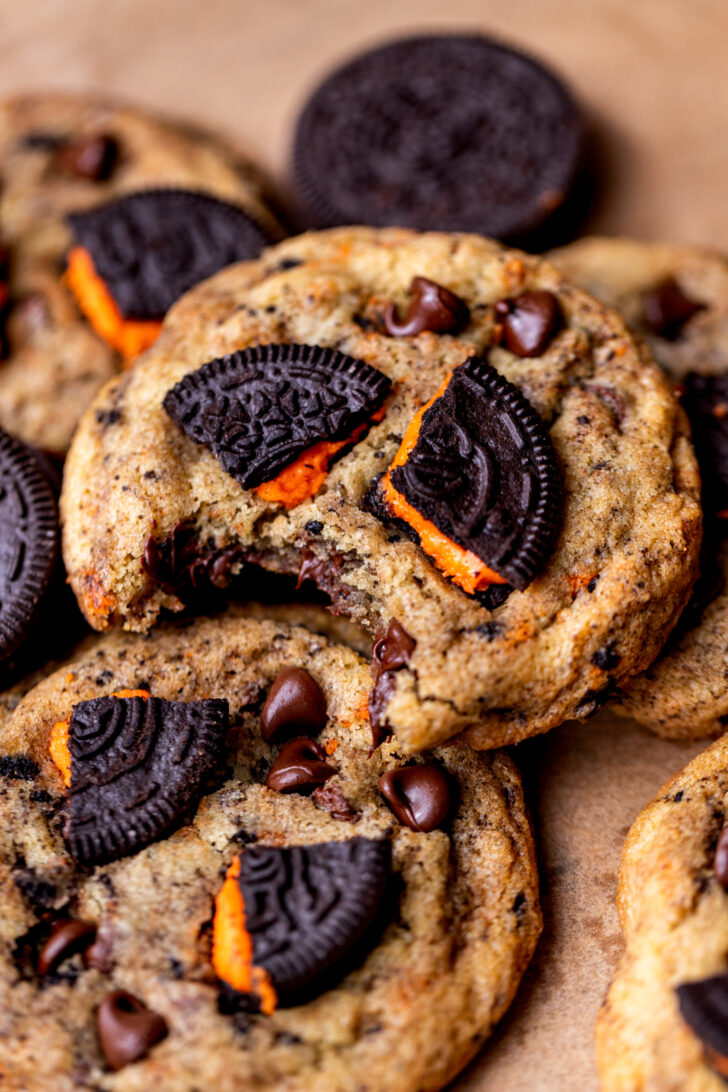 Bite missing from cookie.