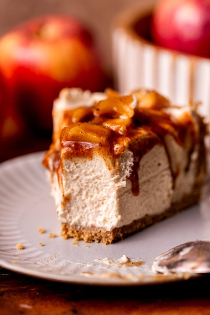 Bite missing from a slice of pie.